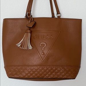 GUESS brown shoulder bag
